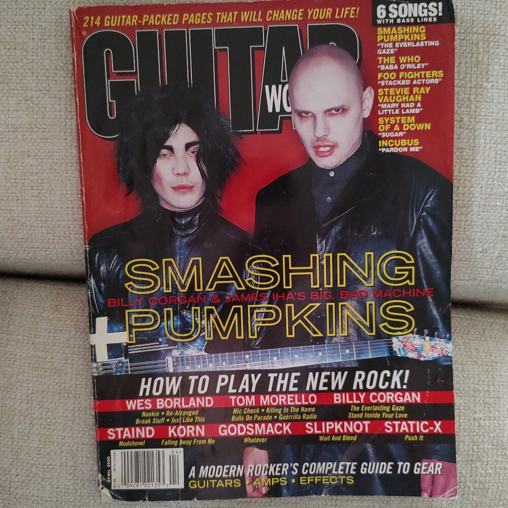 Guitar world magazine April 2000 Smashing Pumpkins